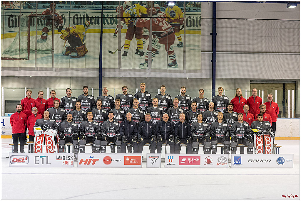 offizielles Mannschaftsfoto der Koelner Haie, 04.08.2018